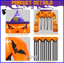 12FT Tall Halloween Inflatables Archway Giant Halloween Arch, Pumpkin Halloween