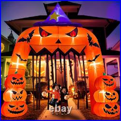 12FT Tall Halloween Inflatables Archway Giant Halloween Arch, Pumpkin Halloween