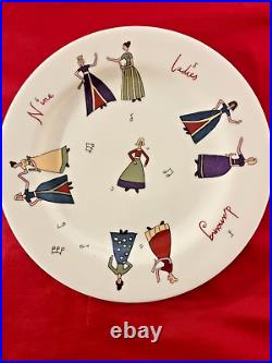 12 DAYS OF CHRISTMAS 8 inch Plates from Thailand NEW and COMPLETE