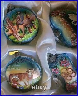 12 Days Of Christmas Glass Ornament Set of 12 by G. DeBrekht Holiday Décor