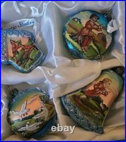 12 Days Of Christmas Glass Ornament Set of 12 by G. DeBrekht Holiday Décor