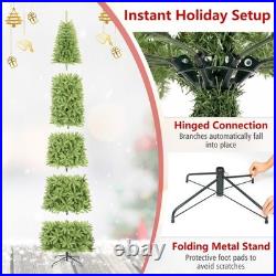 12 FT Artificial Pencil Christmas Tree with2583 Lush Branch Tips, Hinged
