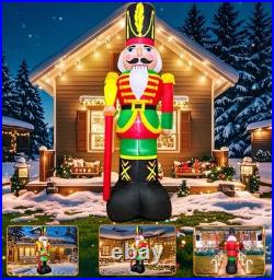 12 Feet Nutcracker Christmas Inflatable LED Light up Decor Outdoor Holiday Decor