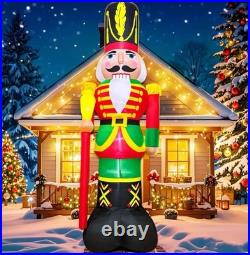 12 Feet Nutcracker Christmas Inflatable LED Light up Decor Outdoor Holiday Decor