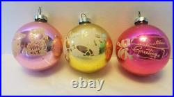 12 Franke Glass ornaments 1960s Christmas Decorations, Glass, bulbs, stencils 12 Franke Glass ornaments 1960s Christmas Decorations, Glass, bulbs, stencils