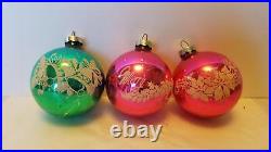 12 Franke Glass ornaments 1960s Christmas Decorations, Glass, bulbs, stencils 12 Franke Glass ornaments 1960s Christmas Decorations, Glass, bulbs, stencils