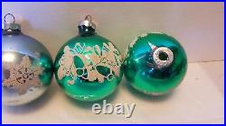 12 Franke Glass ornaments 1960s Christmas Decorations, Glass, bulbs, stencils 12 Franke Glass ornaments 1960s Christmas Decorations, Glass, bulbs, stencils