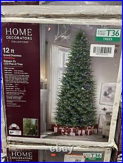 12 Ft Grand Duchess Balsam Fir Twinkling Pre Lit LED Christmas Tree