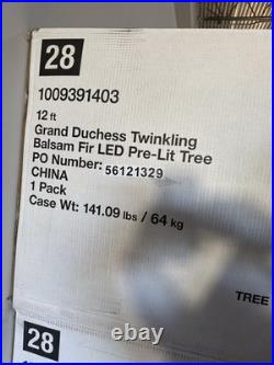 12 Ft. Grand Duchess Twinkling FULL Balsam Fir LED Artificial Christmas Tree T37