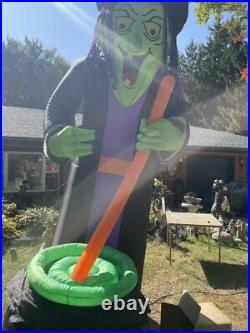 12 Ft Inflatable Cacking Halloween Witch Giant Airblown Excel Cond Inflatable