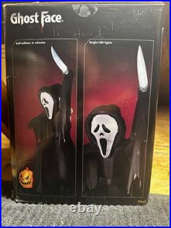 12 Ft. Officially Licensed Scream Ghost Face LED Inflatable Halloween Decoration 12 Ft. Officially Licensed Scream Ghost Face LED Inflatable Halloween Decoration