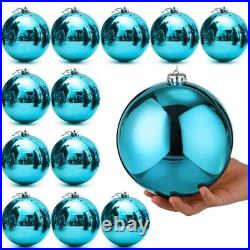 12 Pcs Large Christmas Ball Ornaments Giant Oversized Plastic Christmas Ball 12 Pcs Large Christmas Ball Ornaments Giant Oversized Plastic Christmas Ball