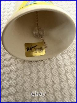 12 Vintage De Grazia Pottery Annual Limited Edition Hanging Ornament Bells