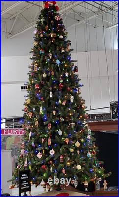 12 ft. Elegant Twinkling Grand Fir LED Pre-Lit Artificial Christmas Tree