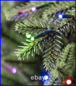 12 ft. Elegant Twinkling Grand Fir LED Pre-Lit Artificial Christmas Tree