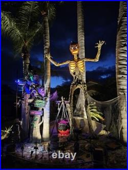 12 ft. Home Accents Holiday Rotten Patch Giant-Sized Inferno Pumpkin Skeleton