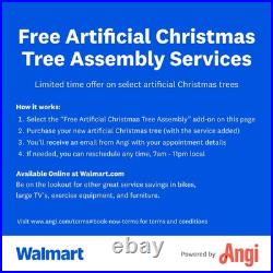 12 ft Pre-Lit Sheridan Sure-Lit Pole Slim Pine Christmas Tree, 800 Color-Changin