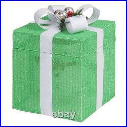 12in Motorized Pop-up Gift Box with Snowman, Outdoor Christmas Decorations w Motor