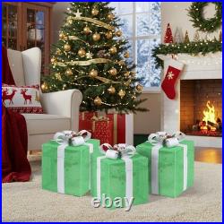 12in Motorized Pop-up Gift Box with Snowman, Outdoor Christmas Decorations w Motor