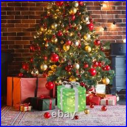 12in Motorized Pop-up Gift Box with Snowman, Outdoor Christmas Decorations w Motor