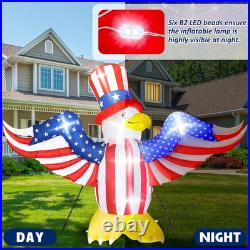 13FT 4Th of July Decorations Outdoor, Patriotic Inflatable Eagle Decoration, Ind