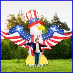 13FT 4Th of July Decorations Outdoor, Patriotic Inflatable Eagle Decoration, Ind