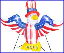 13FT 4Th of July Decorations Outdoor, Patriotic Inflatable Eagle Decoration, Ind