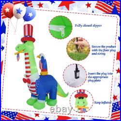 13FT Inflatables Independence Day Dinosaur and Eagle, 4Th of July Inflatables Su