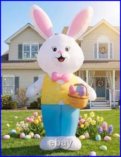 14FT Giant Easter Bunny Inflatable Outdoor Decoration, Extra Tall Bunny Blow up