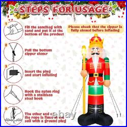 14FT Lighted Nutcracker Christmas Inflatable Yard Decoration for Holidays