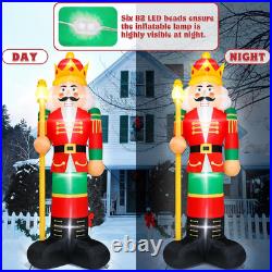 14FT Lighted Nutcracker Christmas Inflatable Yard Decoration for Holidays