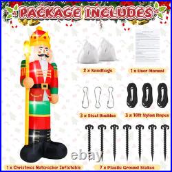 14FT Lighted Nutcracker Christmas Inflatable Yard Decoration for Holidays