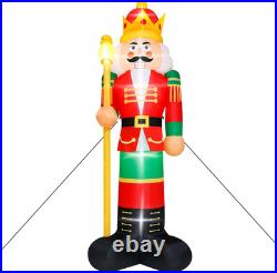 14FT Lighted Nutcracker Christmas Inflatable Yard Decoration for Holidays