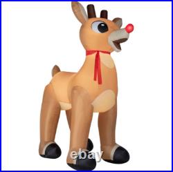14' Christmas Light Inflatable Colossal Rudolph The Red Nosed Reindeer with Scarf 14' Christmas Light Inflatable Colossal Rudolph The Red Nosed Reindeer with Scarf