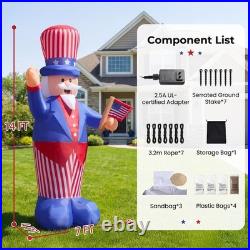 14 Ft Giant Uncle Sam Inflatable 4th Of July Yard Outdoor Decorations Clearance