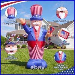 14 Ft Giant Uncle Sam Inflatable 4th Of July Yard Outdoor Decorations Clearance