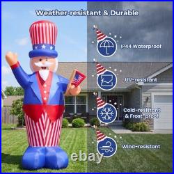 14 Ft Giant Uncle Sam Inflatable 4th Of July Yard Outdoor Decorations Clearance