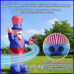 14 Ft Giant Uncle Sam Inflatable 4th Of July Yard Outdoor Decorations Clearance