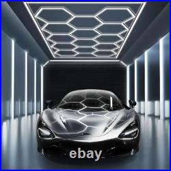 14 Grid Hexagon Garage Light System Honeycomb Hex LED Light for Garage Gym 6500K