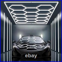 14 Grid Hexagon Garage Light System Honeycomb Hex LED Light for Garage Gym 6500K