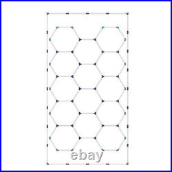 14 Grid Hexagon Garage Light System Honeycomb Hex LED Light for Garage Gym 6500K