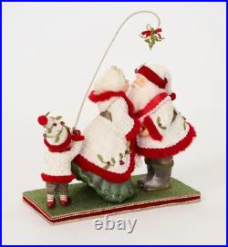 14 Katherines Collection Santa & Mrs Claus Doll Mistletoe Magic Christmas Decor