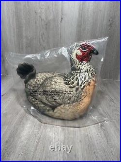 14x13 Beaded Chicken Novelty Plush Pillow John Derian for Target