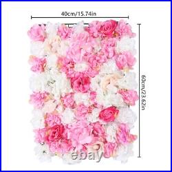 15 Artificial Silk Flower Wall, Flower Backdrop Wall Panels, Flower Wall Panel