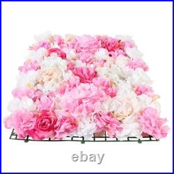 15 Artificial Silk Flower Wall, Flower Backdrop Wall Panels, Flower Wall Panel