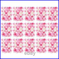 15 Artificial Silk Flower Wall, Flower Backdrop Wall Panels, Flower Wall Panel