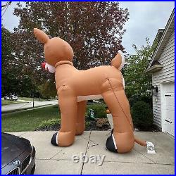 15 Foot Tall Christmas Rudolph Reindeer Inflatable by Hammacher-Schlemmer