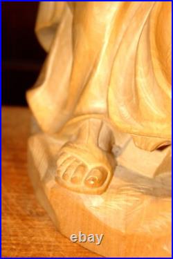 15 Hand Carved Wood Block Nativity Set Scene Holy Family Jesus Statue Figure