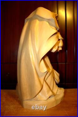 15 Hand Carved Wood Block Nativity Set Scene Holy Family Jesus Statue Figure