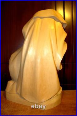 15 Hand Carved Wood Block Nativity Set Scene Holy Family Jesus Statue Figure